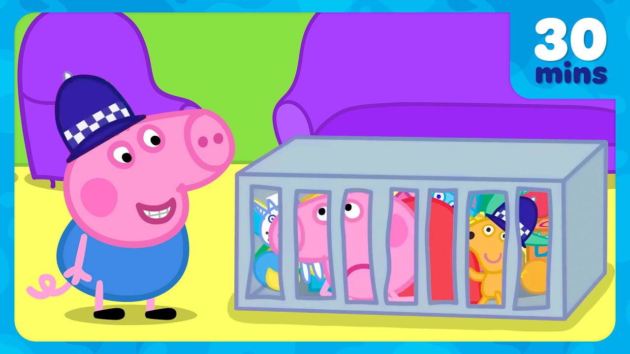 George Pig Puts Peppa Pig In Jail 🚨 Toy Jail Time 👮‍♂️ Peppa Pig Full Episodes | 30 Minutes