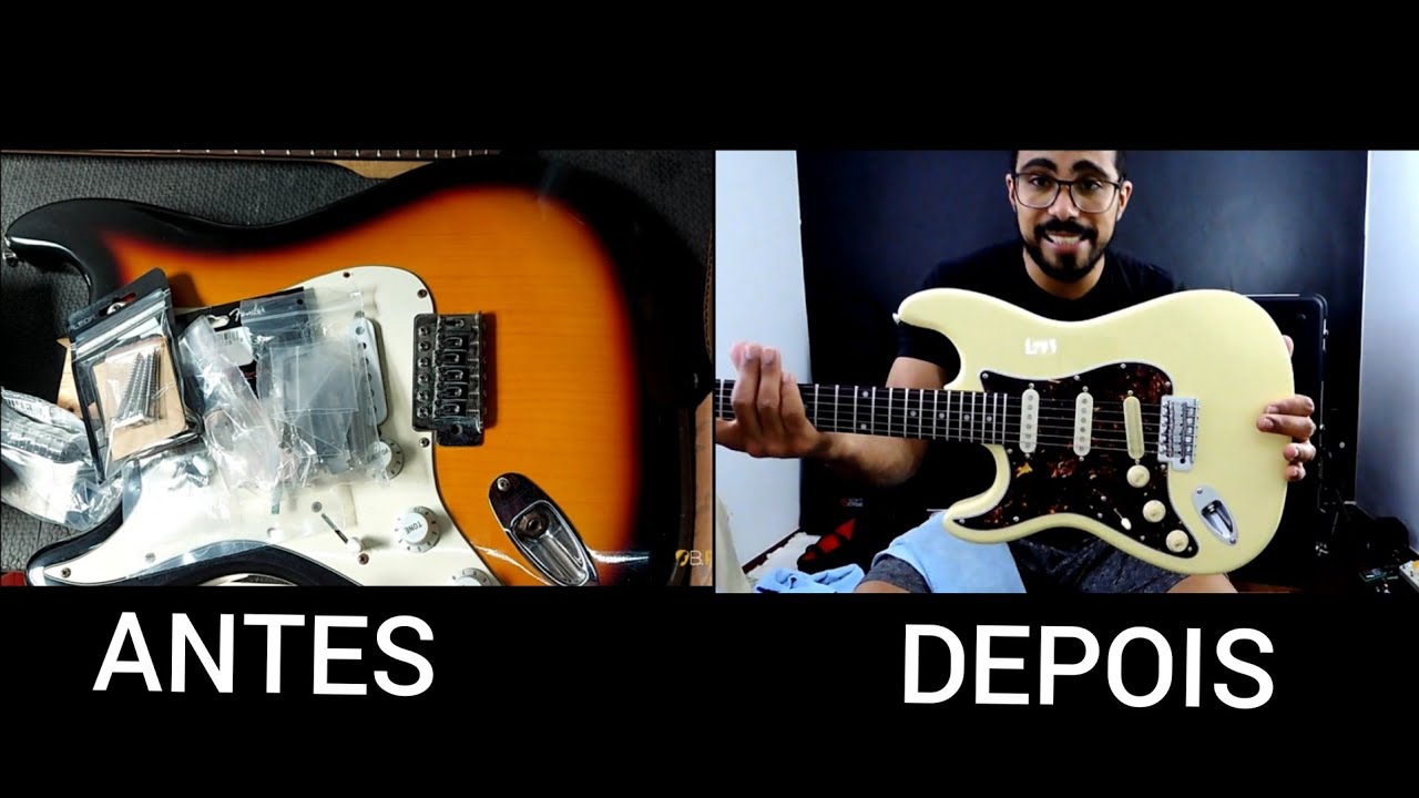 Memphis MG22 Pintura Creme + Traste + (Caps Sergio Rosar, ferragens Fender e gotoh)