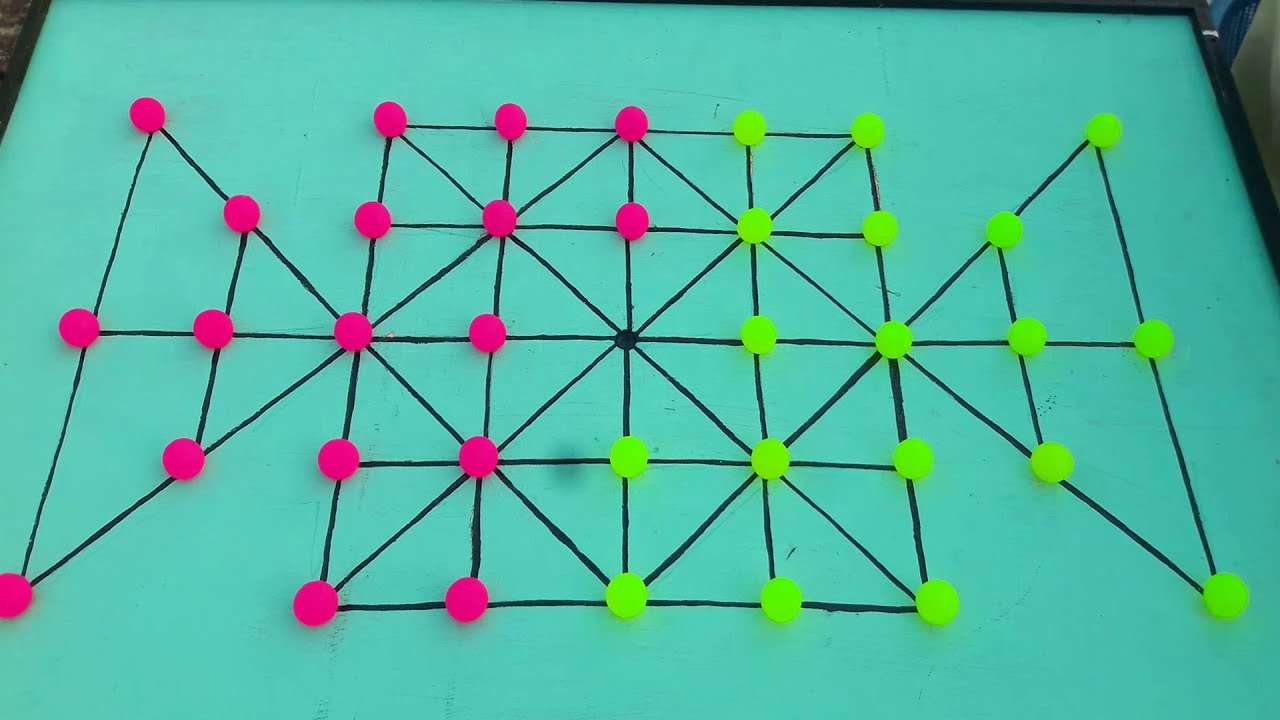 How to Play Bead 18 Game (18 Guti) - Village Board Games (#GAME28)