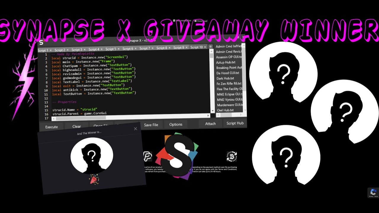 700 Subscriber Synapse X Giveaway Winner!