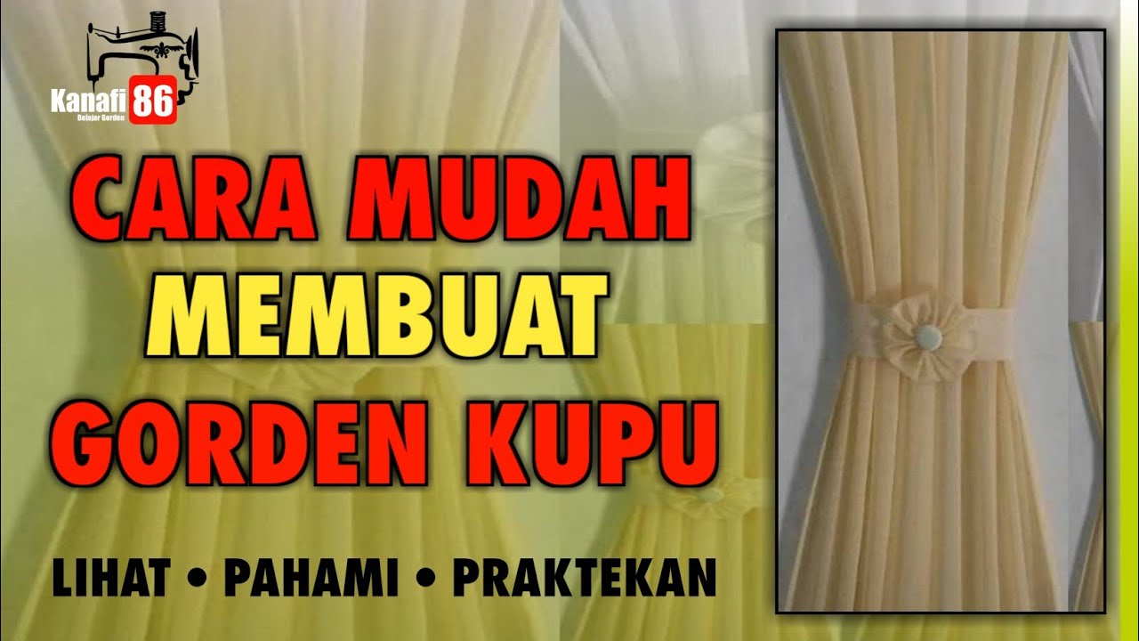 TUTORIAL MEMBUAT GORDEN KUPU KUPU SENDIRI