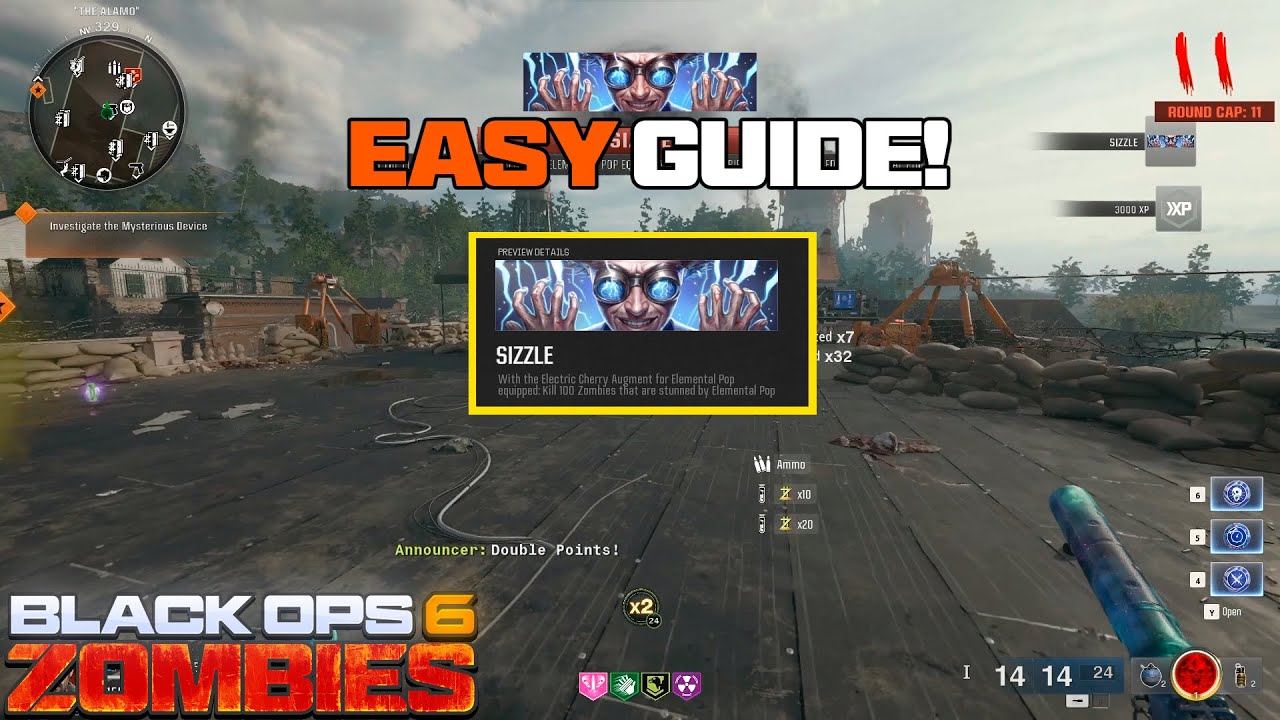 EASY 'SIZZLE' CHALLENGE GUIDE! (Black Ops 6 Zombies)