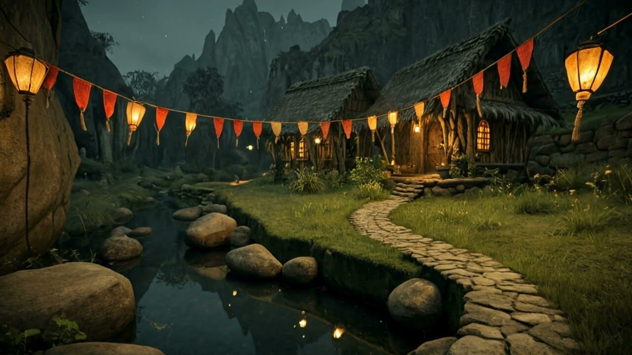 KAKARIKO VILLAGE // Peaceful Nighttime Mountain Sanctuary for Focus & Flow // 1 hour