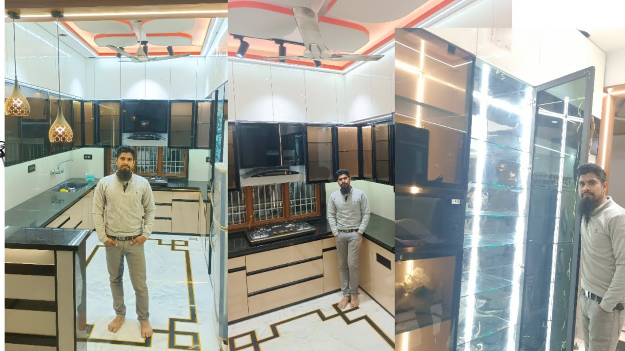 Laiba furniture house Mohammed Shahnawaz interior designer fancy kitchen model kitchen cabinet 