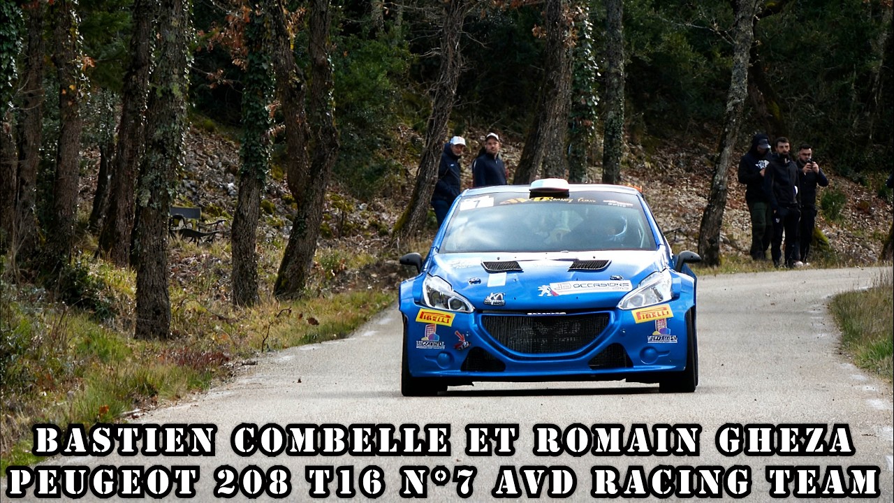 Ралли Vaison la Romaine 2026 — Peugeot 208 T16 № 7 — Бастьен КОМБЕЛЬ и Ромен ГЕЗА
