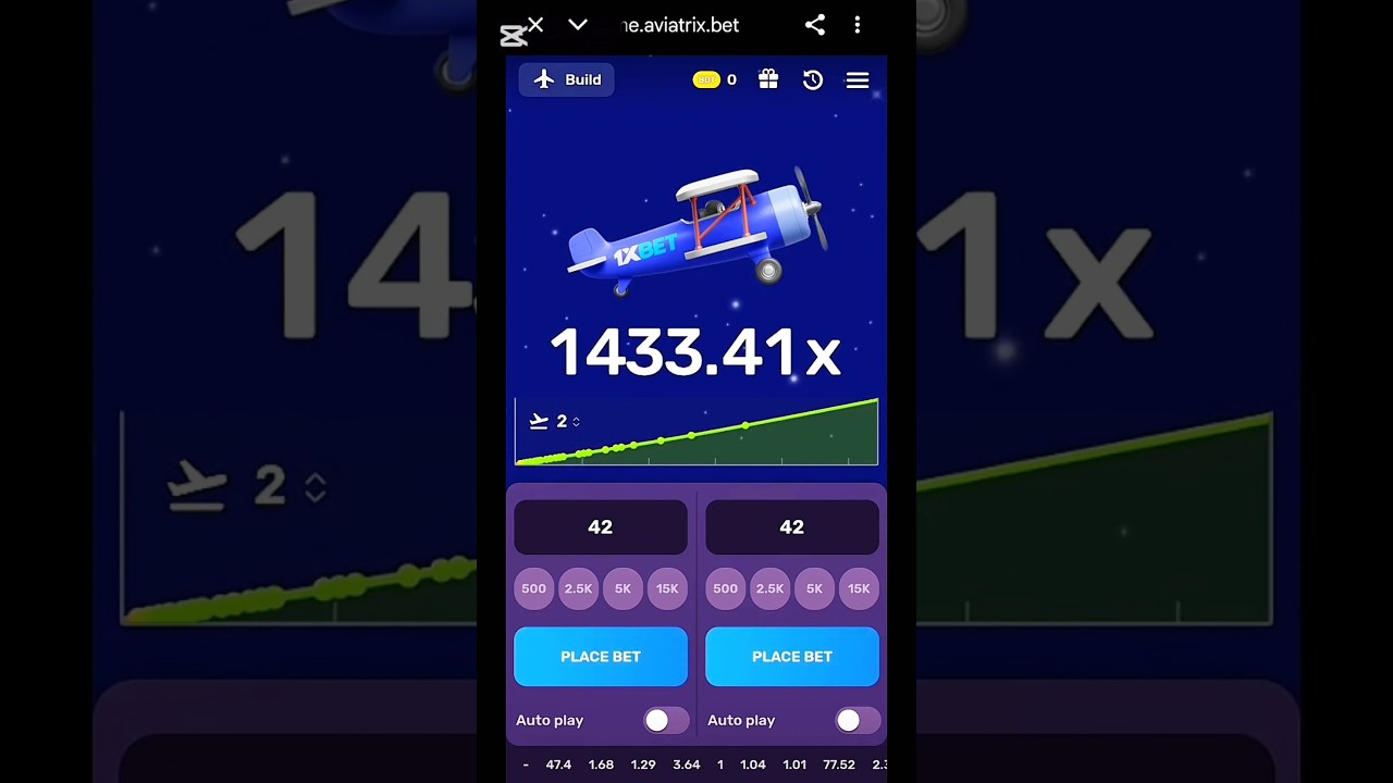 1x bet Aviatrix game play 1500 X 😨😱😱