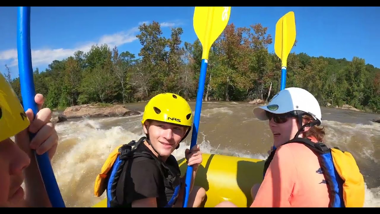 Running the rapids, Great Falls SC Whitewater!