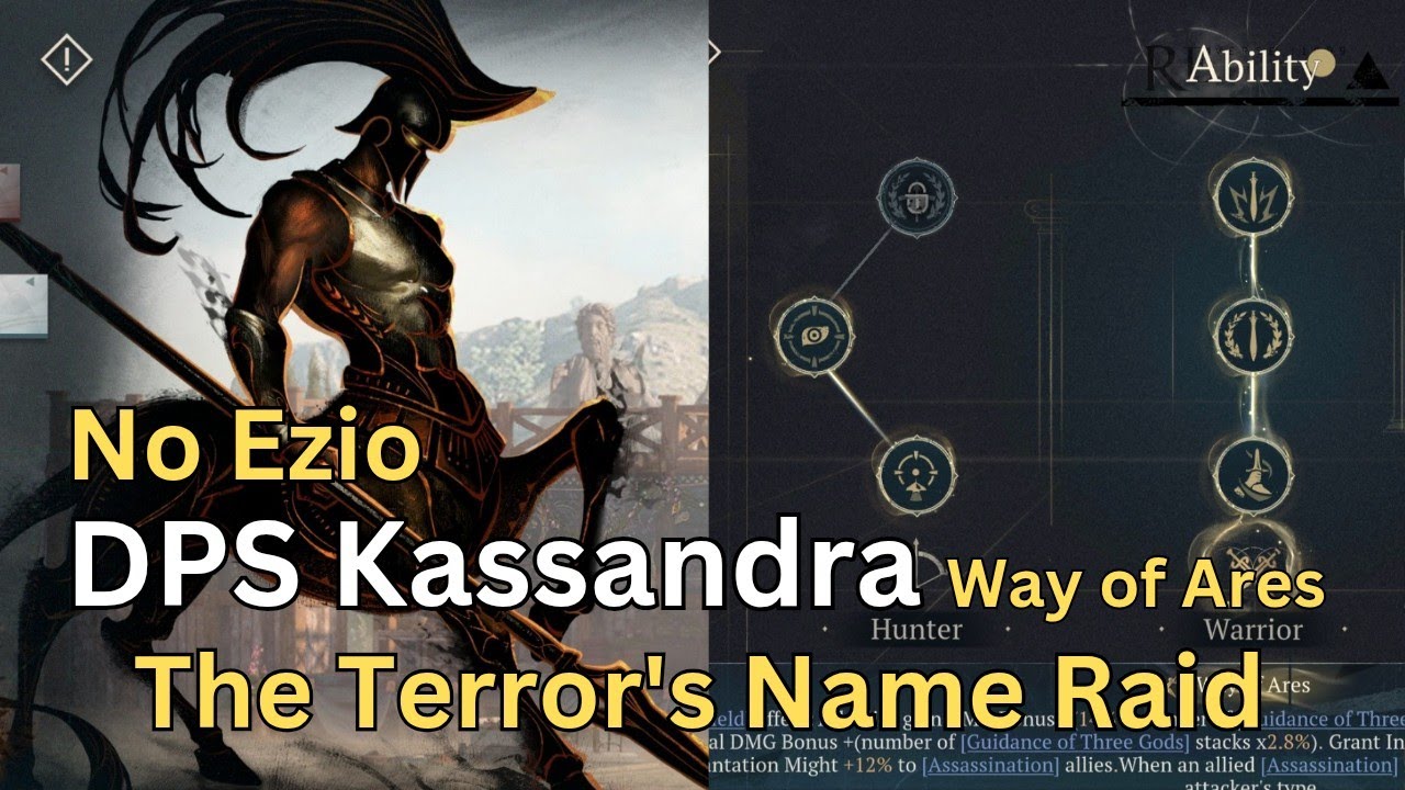 P0 DPS Kassandra (Way of Ares) - No Ezio - Terror's Name Raid (Merc Vs Pic Vs Alex) - Reverse 1999