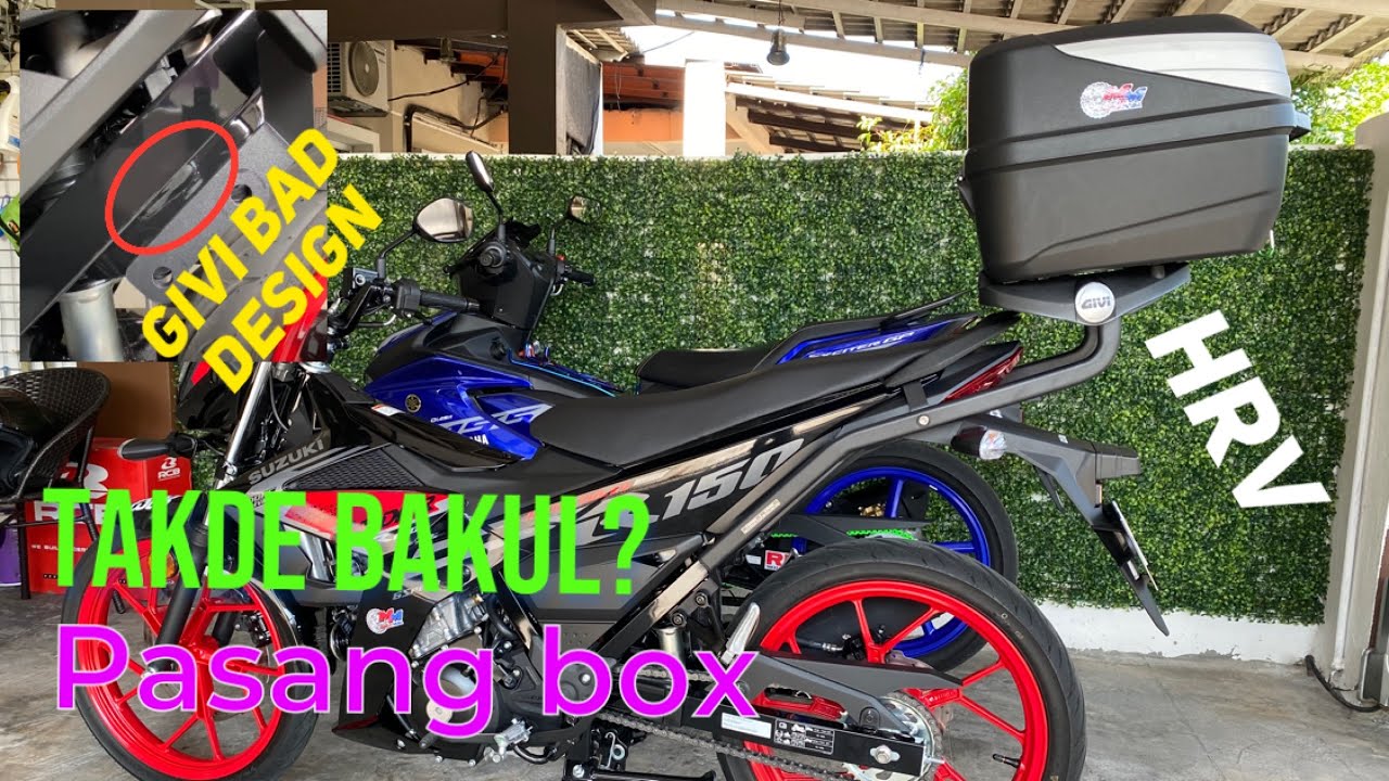 Raider R150 - Pasang Givi J Rack.. Design cantik..