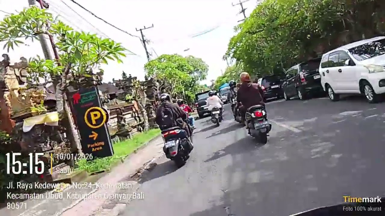 Motovlog Perjalanan sore hari dari Desa Begawan Payangan Gianyar - Desa Mengwitani Badung Bali.