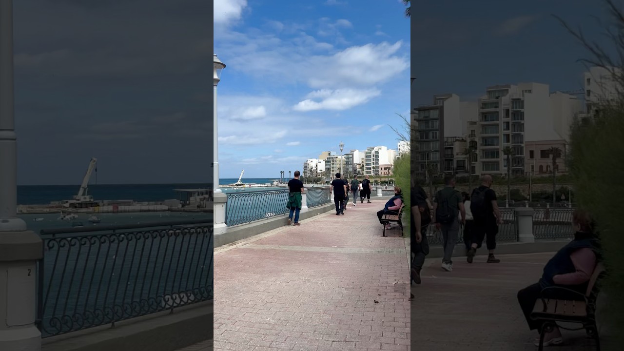 Step by step with me walking in St Paul&rsquo;s Bay, Malta #sundaystroll #walkingtour #malta