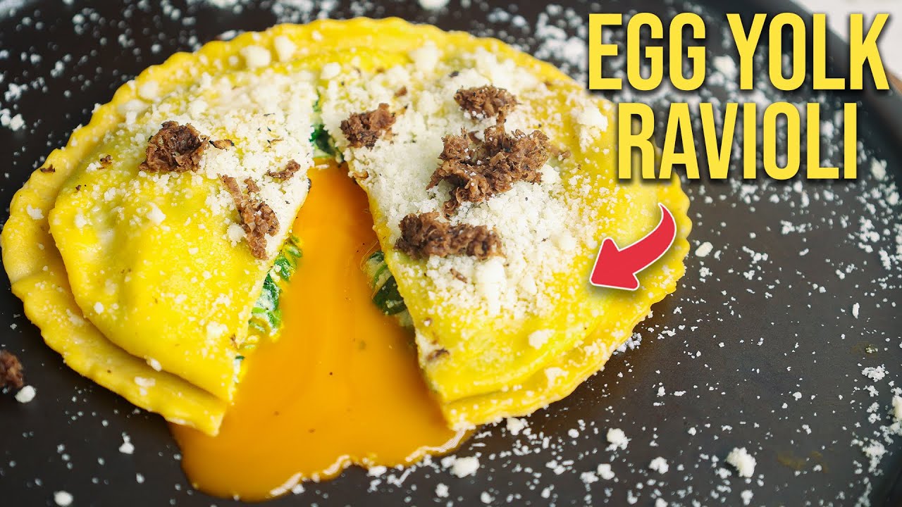 Can I Make GIANT EGG YOLK RAVIOLI Like a Michelin Star Chef???