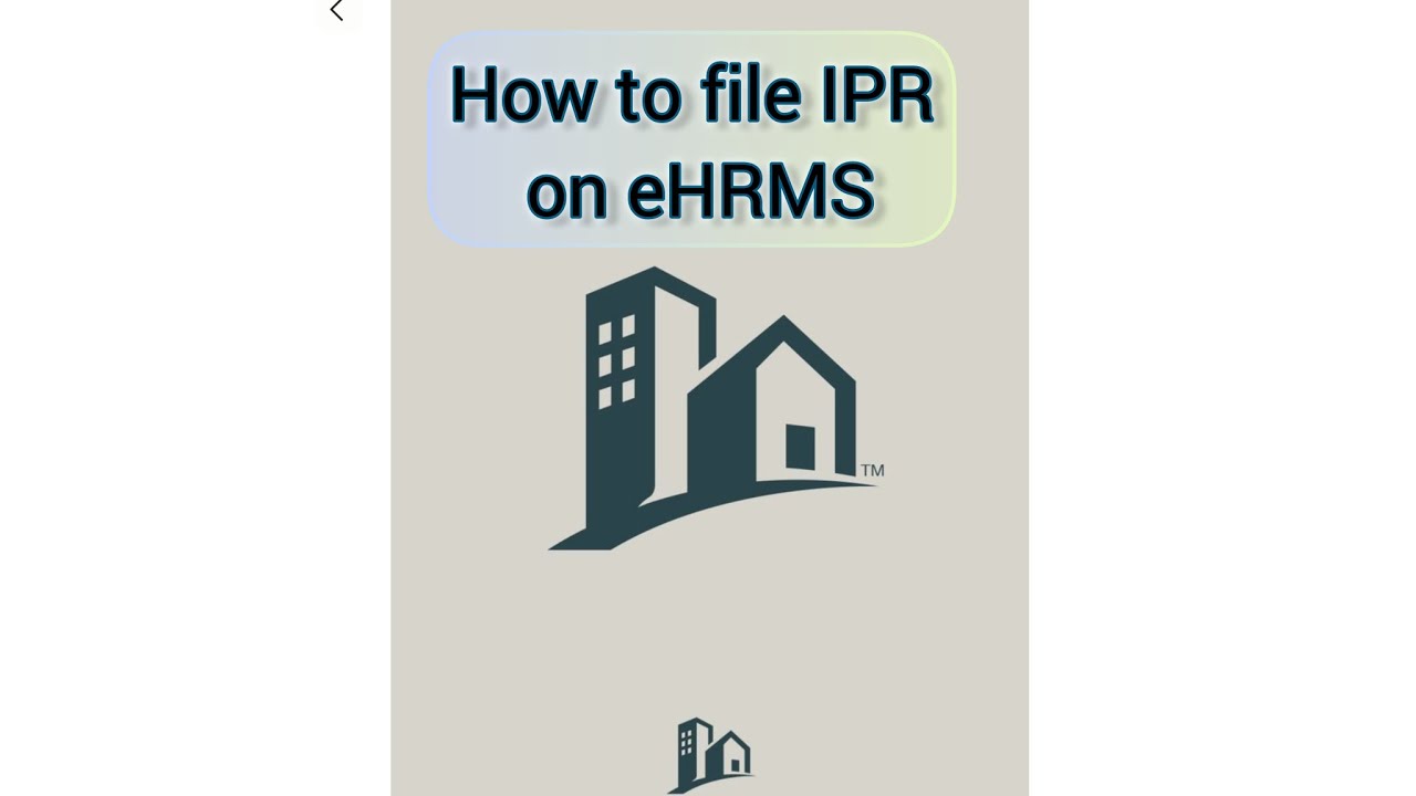 How to file IPR on eHRMS (last date-31.01.2026)