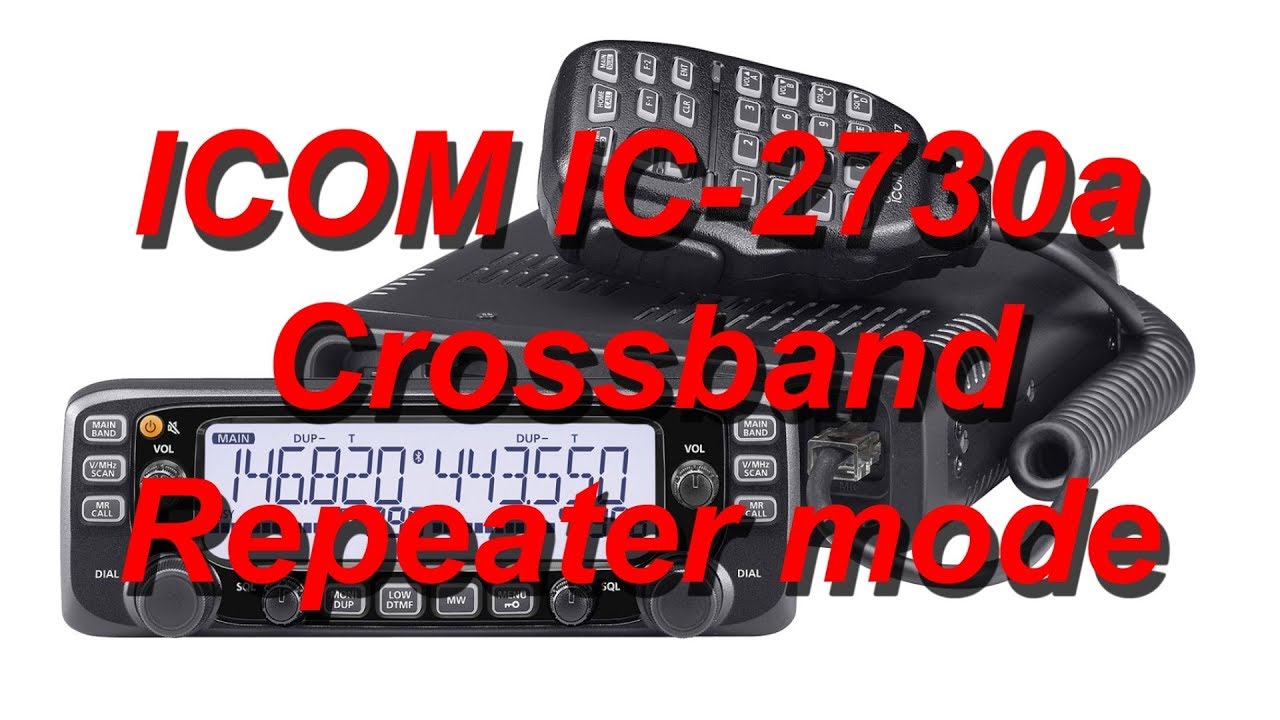 ICOM IC-2730a Crossband  Repeater mode