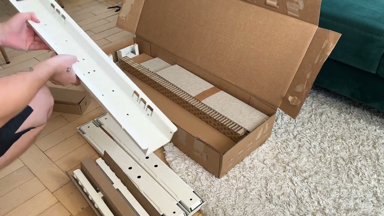 IKEA MITTZON table frame unboxing