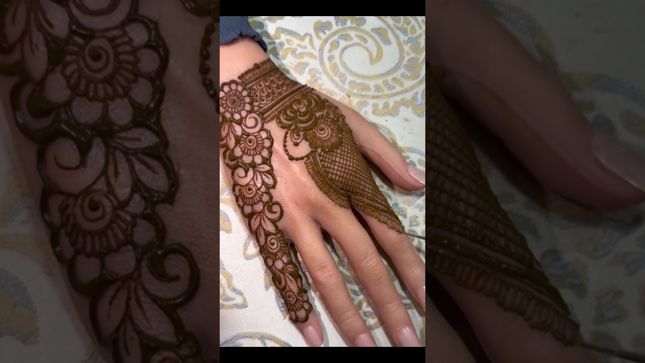 mehandi design simple back hand ❤️| 