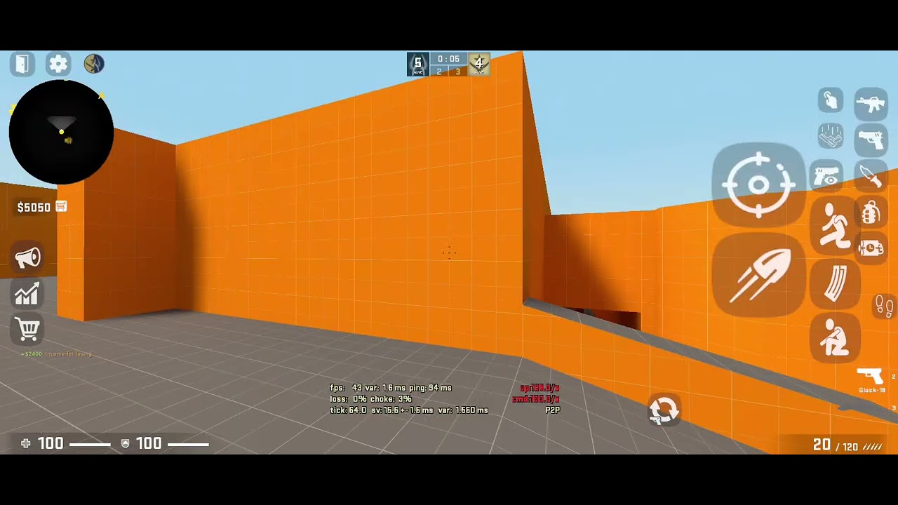 CSMOS MOBILE DUST2 fps | ONLINE MULTIPLAYER #csmos #cs2 #highlights 