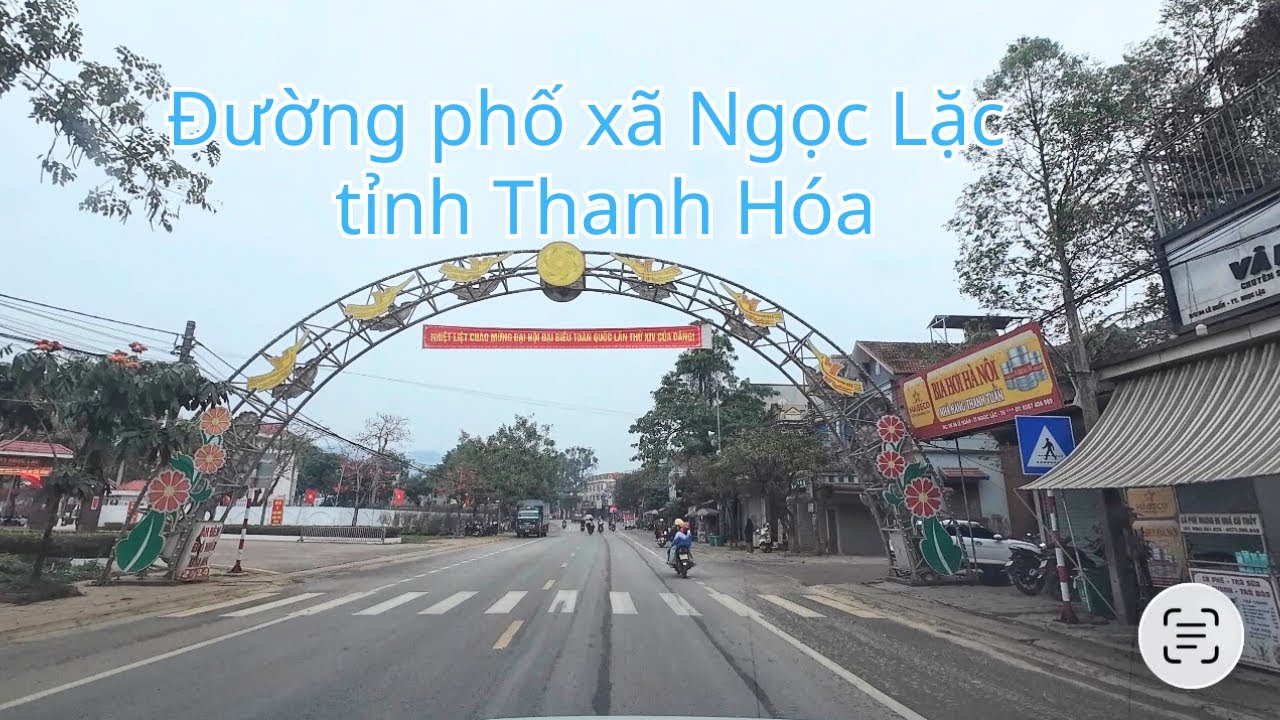 Đường phố xã Ngọc Lặc tỉnh Thanh Hóa, nơi từng được quy hoạch là Thị xã miền núi 