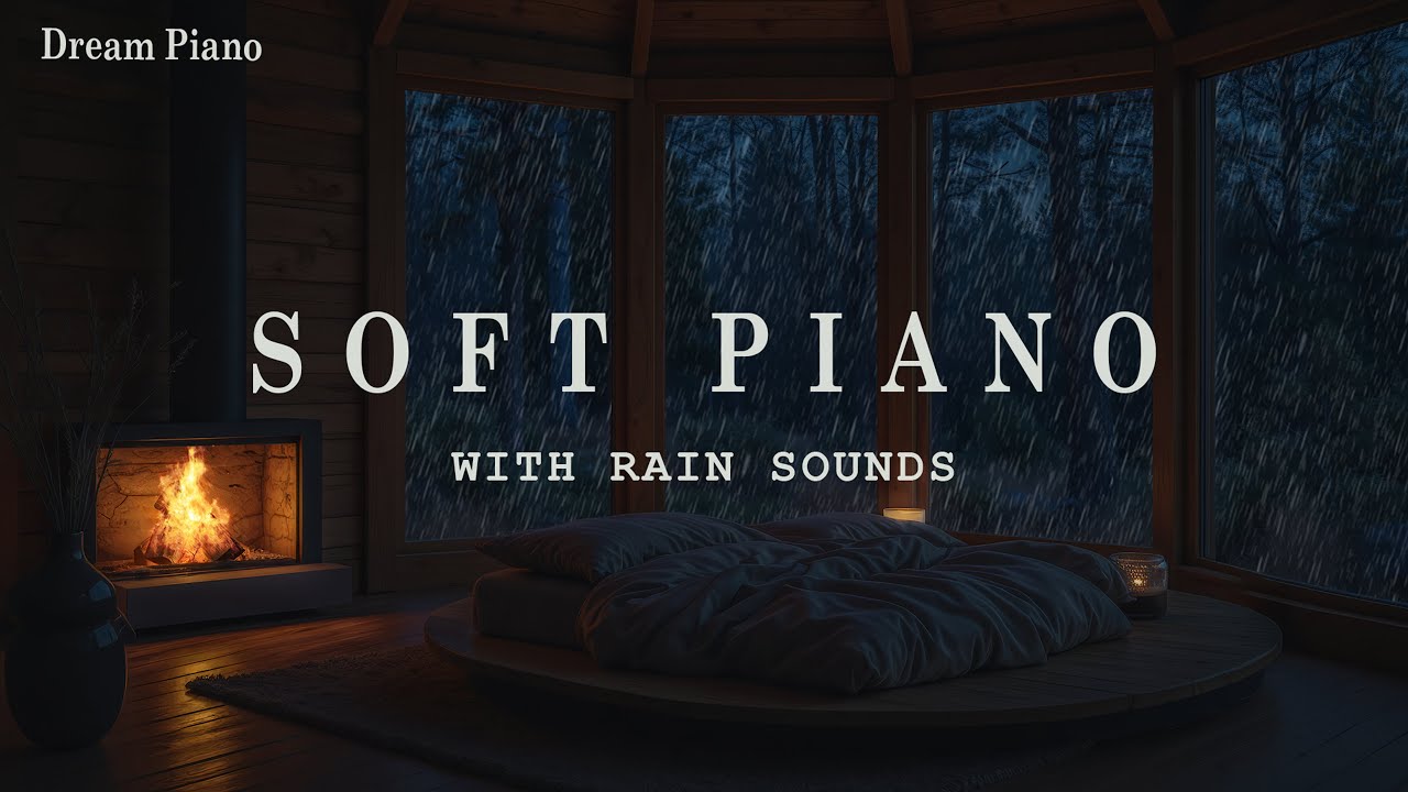 Peaceful Piano Music with Rain Sounds to Reduce Anxiety & Heal the Mind 🌧️🎹 Relaxation, Meditation