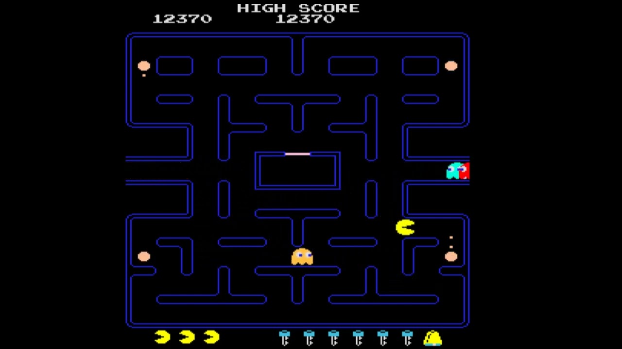 Pac-Man - 6th Key - perfect eat,  energizers last, and from above.