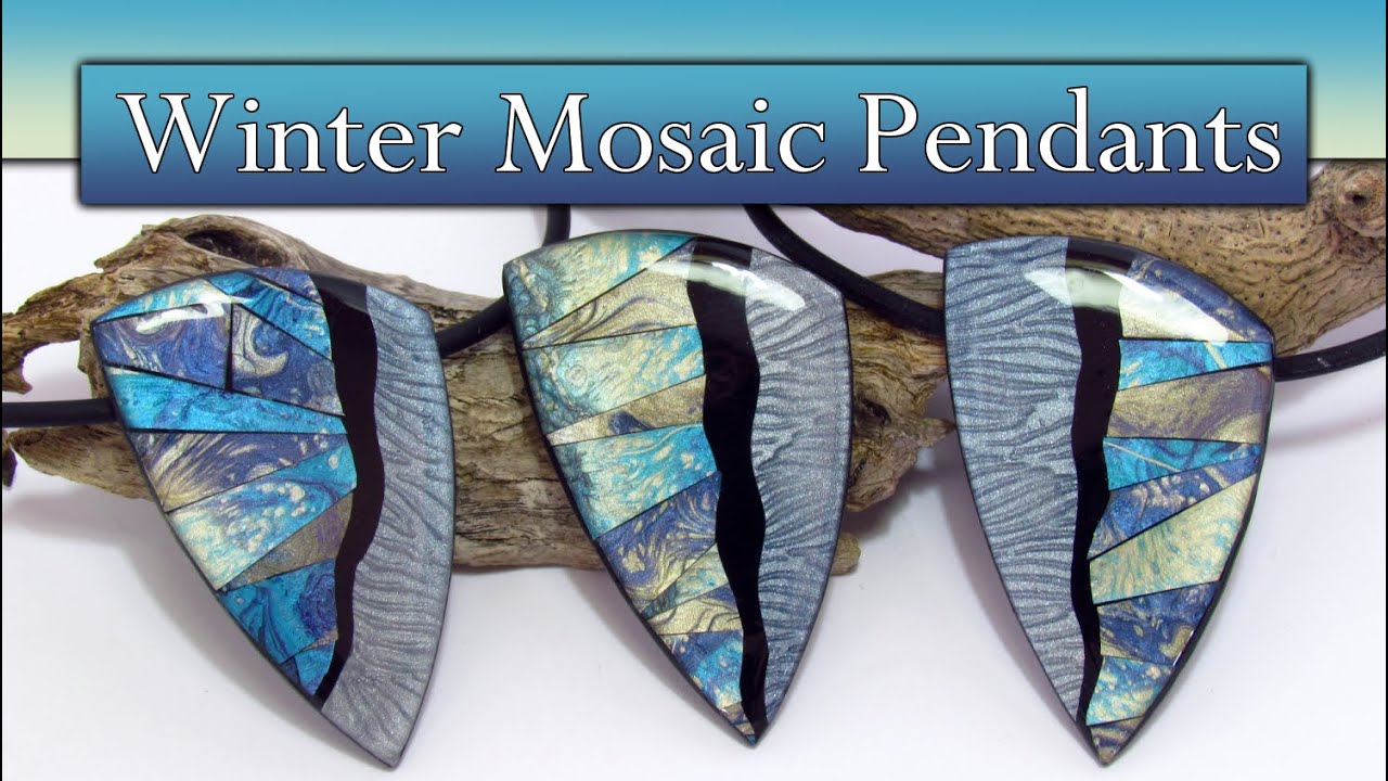 Создайте идеальный зимний подарок с помощью полимерной глины ~ Pebeo Paint Pour Mosaic