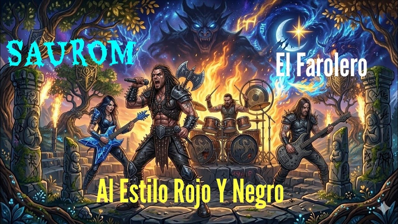 SAUROM - EL FAROLERO (Cover Metal Rojo y Negro) ⚔️🤘