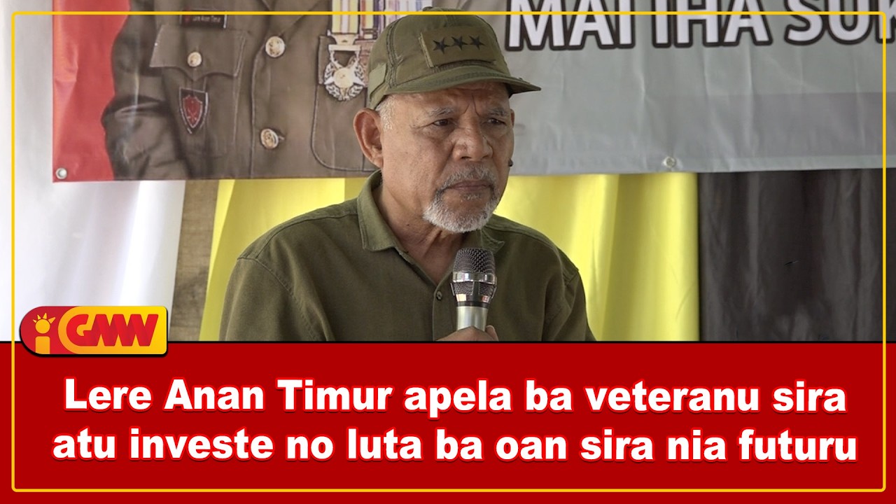 Lere Anan Timur apela ba veteranu sira atu investe no luta ba oan sira nia futuru