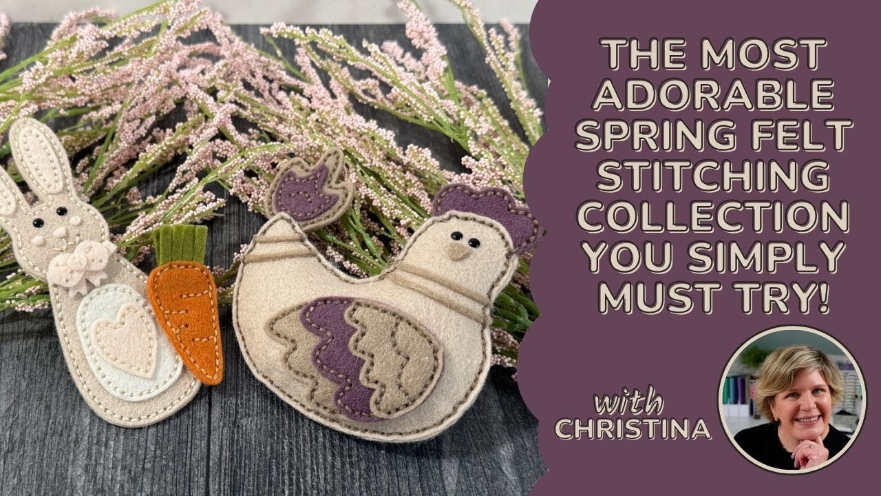 AMAZING Stitched Felt Spring Dies That Will Make Your Projects POP!