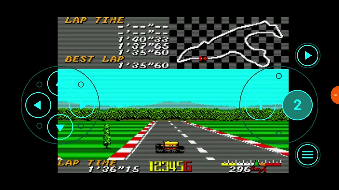 1992 Ayrton Senna's Super GP II Sega Game Gear Title 