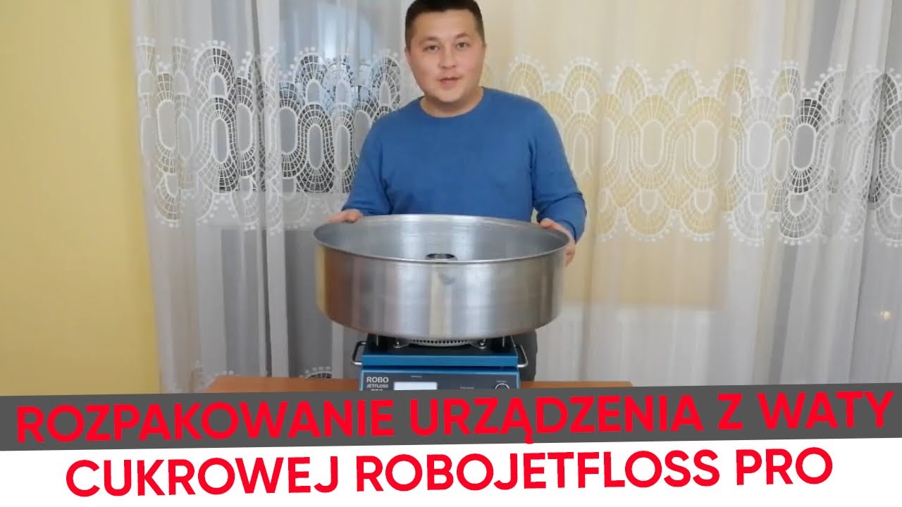 Rozpakowanie urządzenia z waty cukrowej RoboJetFloss PRO