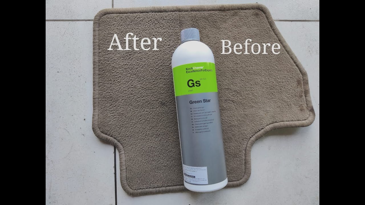 how to clean carpet stains | koch-chemie Green star (APC) | Best APC for detailing.
