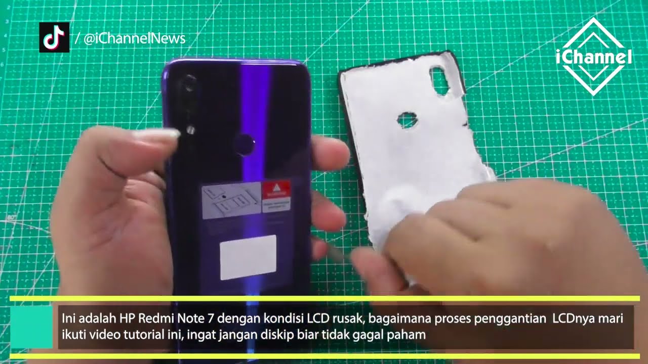 Cara Ganti LCD Redmi Note 7 Tanpa Blower, Buka Kesing/Lepas Casing, Mengganti LCD Sendiri Dirumah