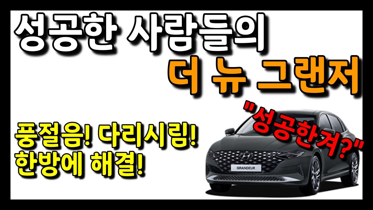(ENG)성공한 사람들의 차! 더 뉴 그랜저! 풍절음? 다리시림? 한방에 해결하세요! #노이즈킹