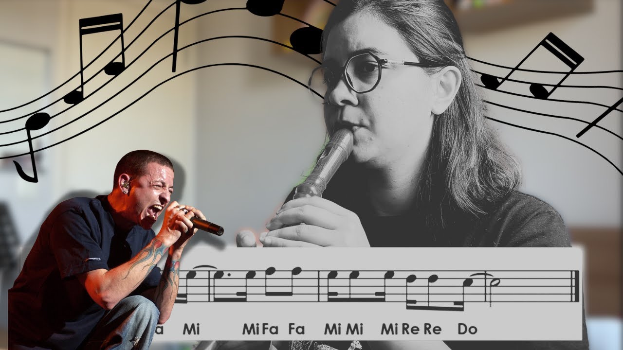 Numb - Linkin Park (Partituras com notas) - Cover, Flauta Doce