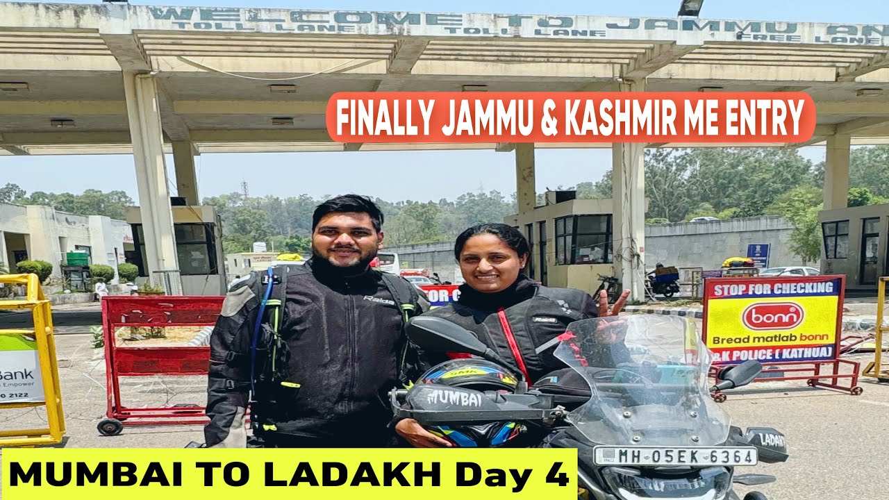 Jammu & Kashmir enter krte hi badhiya nazare shuru || MUMBAI TO LADAKH 2024 || Day 4