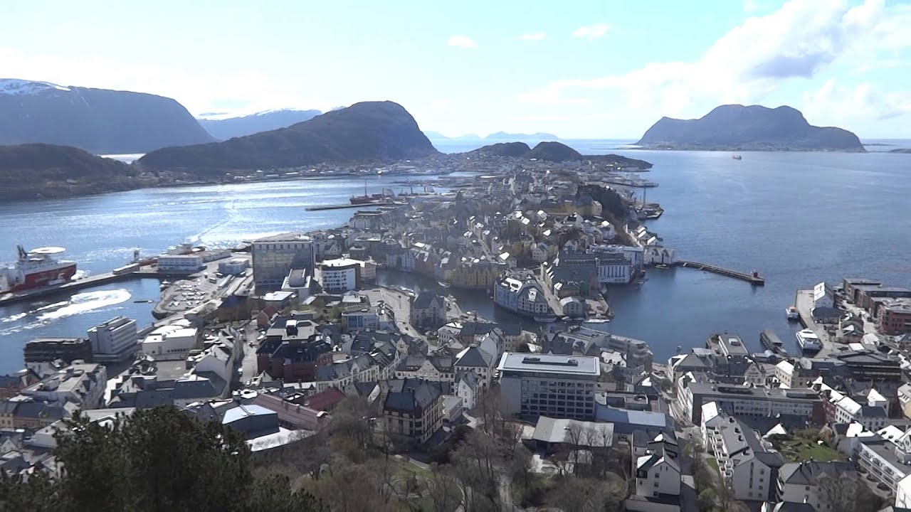 Wzg&oacute;rze Aksla w Alesund, Norwegia
