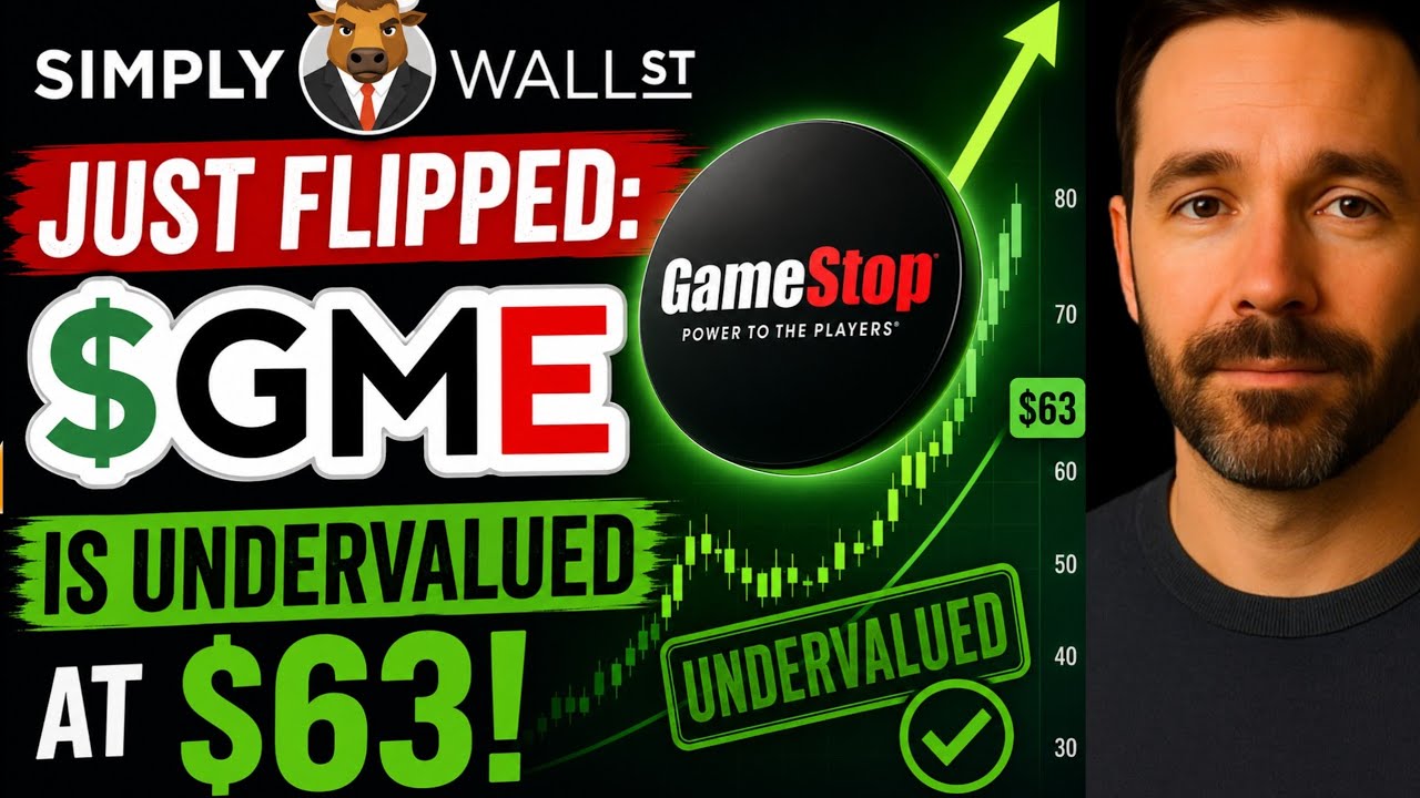 АКЦИИ GME: Simply Wall St изменили мнение: GME НЕДООЦЕНЕНЫ на уровне $63! АНАЛИЗ АКЦИЙ GAMESTOP С...