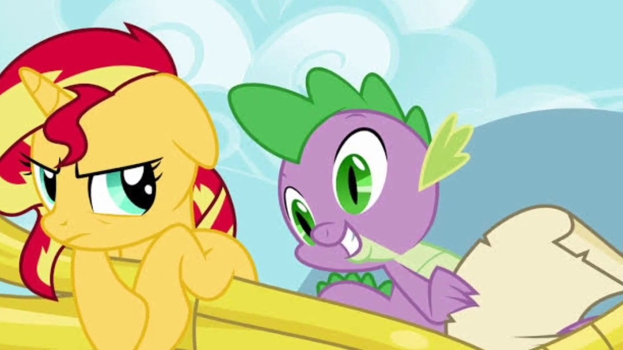 MLP Spike X Sunset Shimmer (SunsetSpike,SpikeShimmer) (Just A Dream)