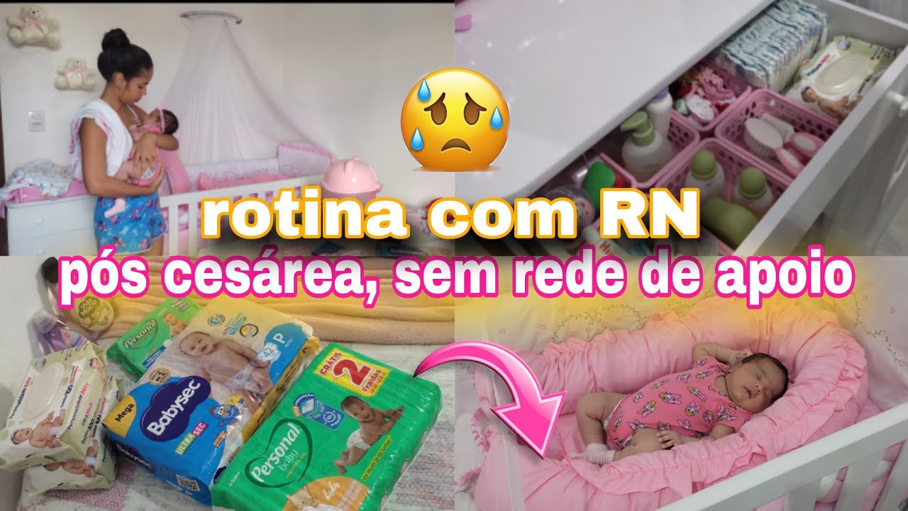 Rotina sozinha com um bebê RN, pós cesárea sem rede de apoio 🥹 rotina cansativa sozinha com um RN🥹