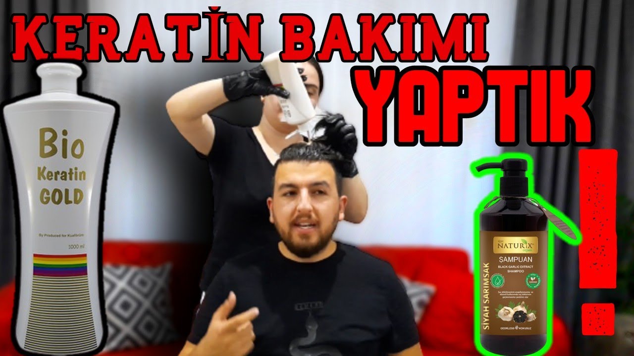 EVDE KERATİN BAKIMI YAPTIK ! (SAÇ BAKIMI) 35 TL İLE NASIL OLDU ?  İŞE YARADI MI ?
