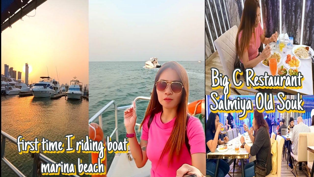 First time riding sea boat in Kuwait!🇰🇼||Charlotte vlog