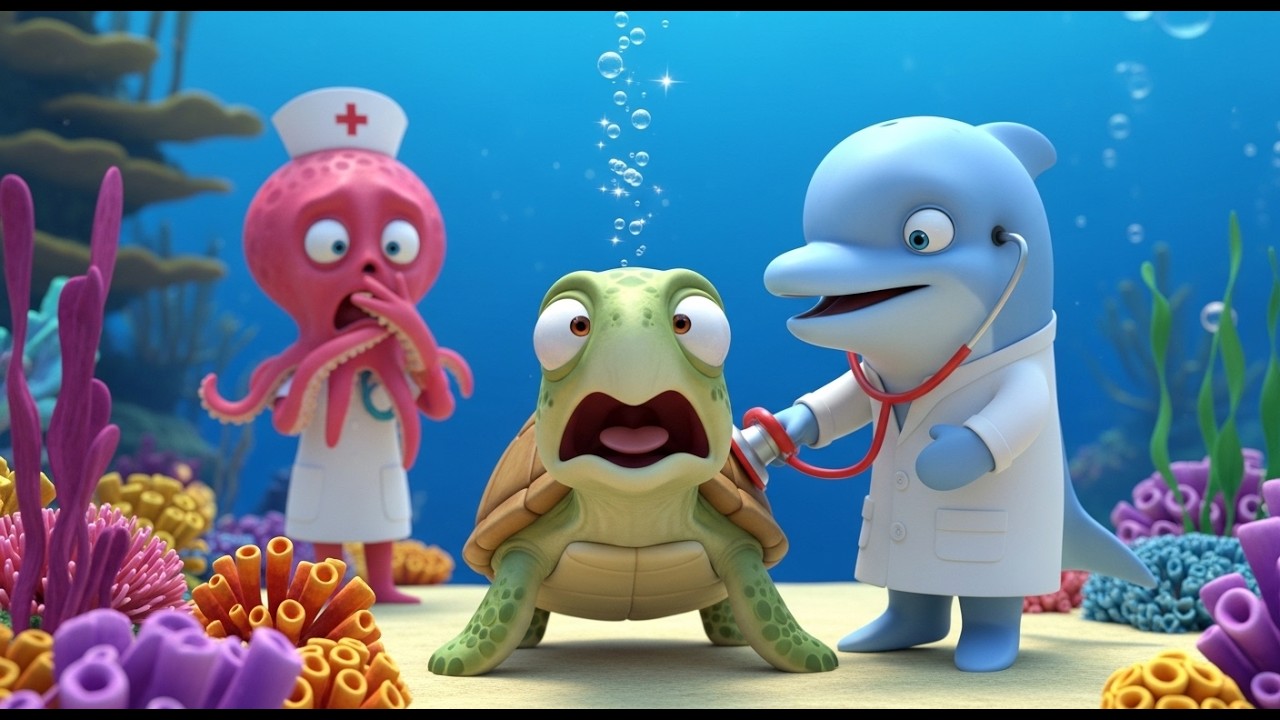 Doctor Océano: La Tortuga Necesita un Chequeo 🐢🌊🩺 Canción Infantil Educativa para Niños