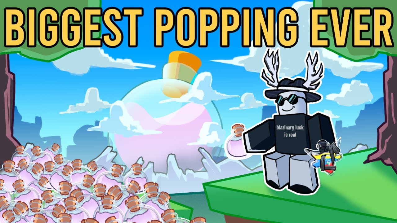 THE BIGGEST POTION POPPING IN SOL'S RNG HISTORY (2X LUCK WITH 1,000+ POTIONS)