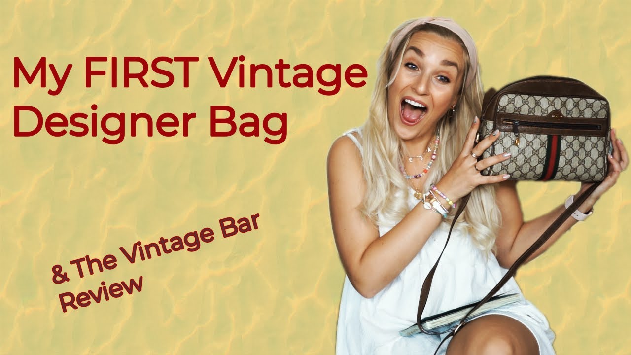 My first VINTAGE designer Handbag from The Vintage Bar - Gucci Ophidia unboxing - Freya Johanna