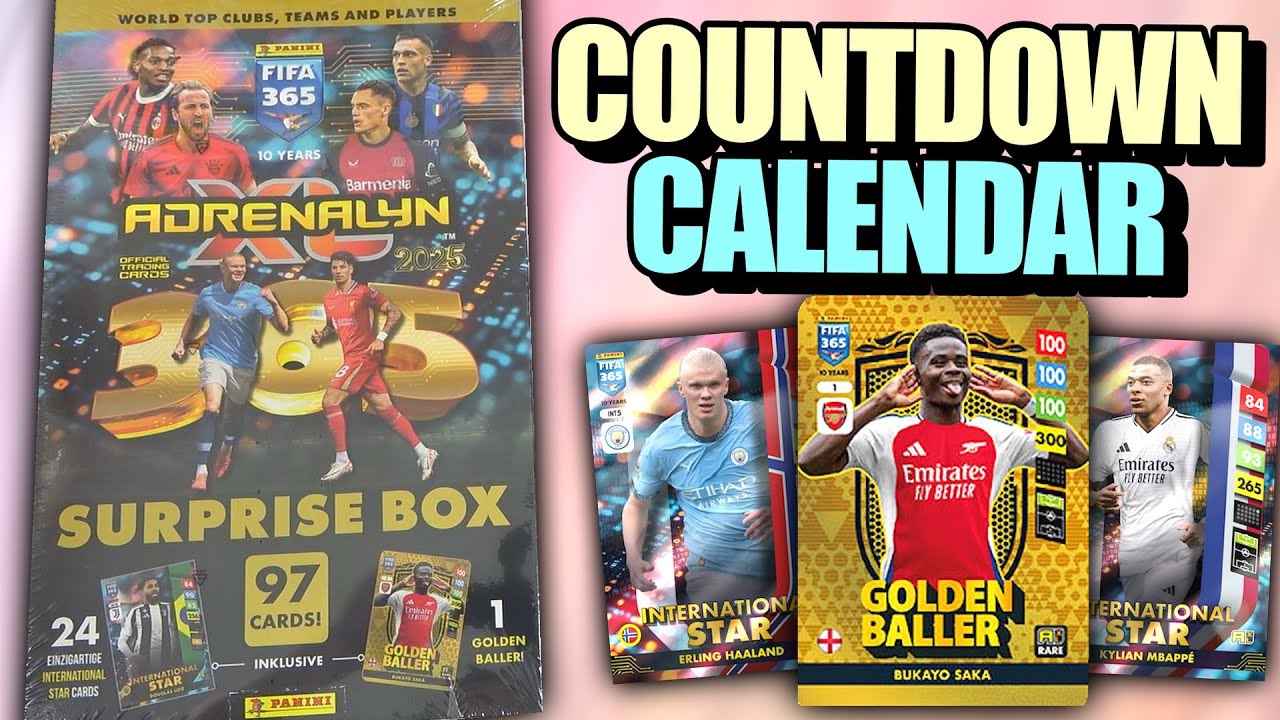 COUNTDOWN CALENDAR OPENING | ADRENALYN XL 2025 FIFA 365 Collection | Exclusive Cards | Surprise Box