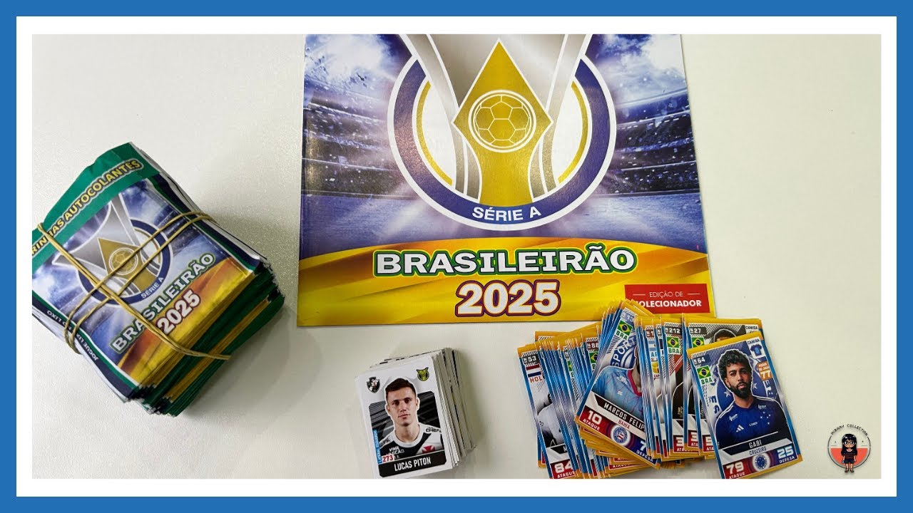ÁLBUM PIRATINHA BRASILEIRÃO 2025 - ORGANIZANDO AS FIGURINHAS PARA COLAR DEPOIS ⚽️