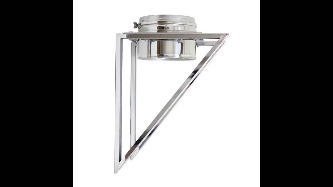 The AllFuel HST Base Wall Support Kit for Class A Double Wall Chimney Pipe