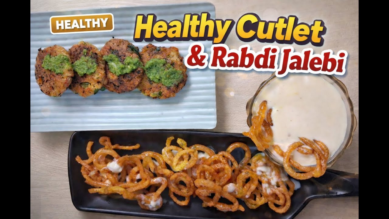 Healthy Cutlet with Chutney & Rabdi Jalebi Live | Manjusha's Kitchen