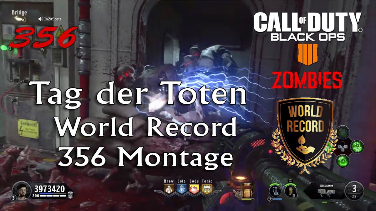 Tag der Toten 356🏆World Record Montage - Call of Duty: Black Ops 4 Zombies