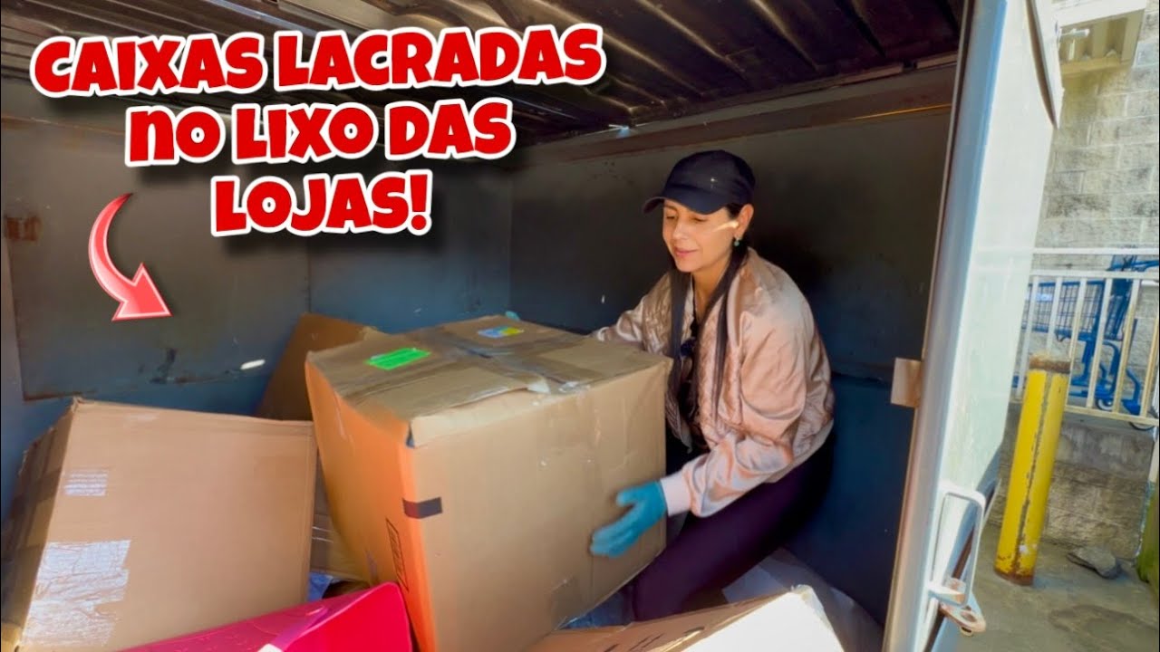Caixas lacradas no lixo das lojas dos Estados Unidos!🇺🇸